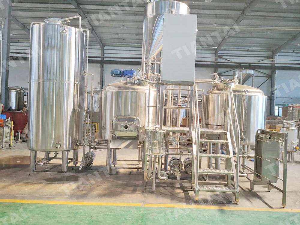 1000L ss steam two vessel brewery will be installed in 